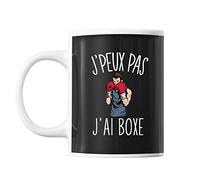 Mug Boxe j'peux pas Noir