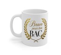 Mug ""Bravo Pour Ton Bac"" - Tasse, Félicitations en Or pour Votre Réussite