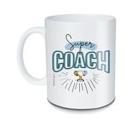 Mug BUBBLE GUM Classique Blanc 325 ml Rond avec Anse Céramique Résistant au Micro-ondes Lavable au Lave-vaisselle