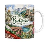 Mug Bulgarie - Alexandre-Nevski, Rila & Vallée des Roses - Céramique 330 ml