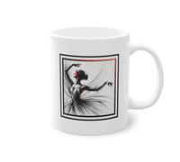Mug Cadeau Abordable Pas Cher - Danseuse Ballerine - Danse Classique White Glossy 11oz