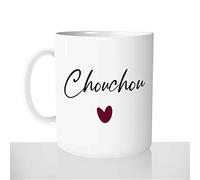 Mug-Cadeau Chouchou Coeur - Tasse Café Idée Cadeau Original Femme Homme Amour Couple Saint-Valentin Anniversaire