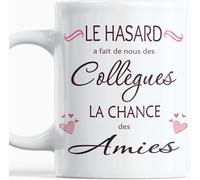 Mug Cadeau Collegue de Travail femme Tasse Le Hasard a fait de nous des Collègues La Chance des Amies Anniversaire Noel