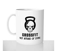Mug-Cadeau Crossfit - Tasse Idée Cadeau Original Sport Musculation Kettlebell Wod Muscle Up - Anniversaire Noël