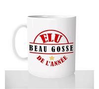Mug-Cadeau Elu Beau Gosse De L'année - Tasse Café Idée Cadeau Original Homme Collègue Copain BG - Noël Anniversaire