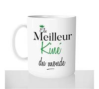 Mug-Cadeau Elu Meilleur Kiné - Tasse Café Thé Idée Cadeau Original Homme Métier Médecin Docteur - Noël Anniversaire