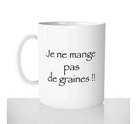Mug-Cadeau Je Ne Mange Pas De Graines - Tasse Idée Cadeau Original Kaamelott Maitre d'Armes - Offrir Anniversaire Noël