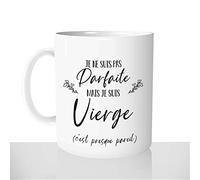 Mug-Cadeau Je Ne Suis Pas Parfaite Je Suis Vierge - Tasse Idée Cadeau Original Femme Signe Astrologique Anniversaire