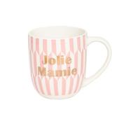 DRAEGER PARIS 1886 | Mug Céramique Rose Jolie Mamie 320 ml | Cadeau Grand-Mère Anniversaire Noël | Design Chic Or à Chaud | Coffret Cadeau Inclus | Amour Famille Humour