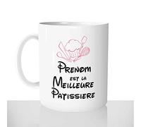 Mug-Cadeau La Meilleure Pâtissière - Tasse Idée Cadeau Original Pâtisserie Gâteau Femme Métier - Noël Anniversaire