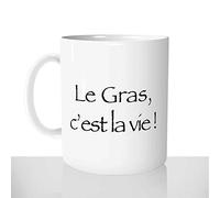 Mug-Cadeau Le Gras C'est La Vie - Tasse Idée Cadeau Original Série Kaamelott Humour Karadoc - Offrir Anniversaire Noël