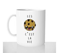Mug-Cadeau Les Cookies C'est La Vie - Tasse Idée Cadeau Original Cookie Gâteau Gourmand Humour - Noël Anniversaire