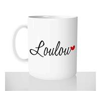 Mug-Cadeau Loulou Coeur - Tasse Café Idée Cadeau Original Amour Saint-Valentin Homme Couple - Noël Anniversaire