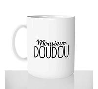Mug-Cadeau Monsieur Doudou - Tasse Idée Cadeau Original Homme Peluche Couple Collègue - Noel Anniversaire