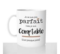 Mug-Cadeau Pas Parfait Mais Comptable - Tasse Café Idée Cadeau Original Homme Métier Expert Merci - Noël Anniversaire