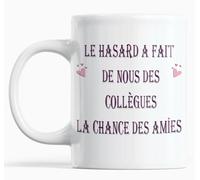 Mug Cadeau Santa secret Le Hasard à fait de nous des collègue la Chance des Amies