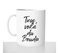 Mug-Cadeau Tiens Voila Du Boudin - Tasse Café Idée Cadeau Original Légion Armée Chanson Humour - Anniversaire Noël