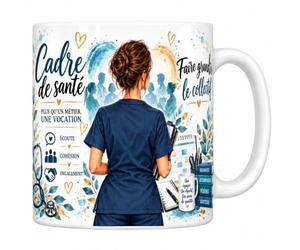 Mug Cadre de Santé - Faire Grandir le Collectif - Céramique 330 ml