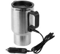 Mug - CAO - 12 V - Avec poignée - 50 cl - inox et noir