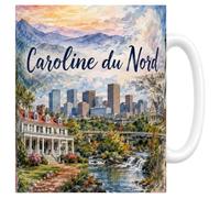 Mug Caroline du Nord - Cape Hatteras, Appalaches & Cardinal - 330 ml