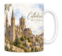 Mug Cathédrale de Coutances - La Tour-Lanterne Céramique 330 ml | Mug Cathédrale de Coutances, céramique 330 ml