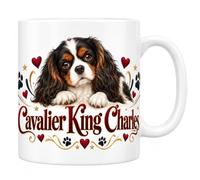 Mug Cavalier King Charles - La Race Recréée Par un Prix | Mug Céramique 330 ml | Idée Cadeau Original Homme Femme | Passe au Lave-Vaisselle et au Micro-Ondes | Impression Sublimation Haute Définition