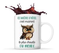 Mug Ce Maître D'hôtel Le Plus Chouette Tasse Métier Collègue Cadeau Travail Retraite