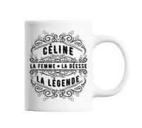 Mug - Céline - Déesse Légende - Céramique - Blanc - Contemporain