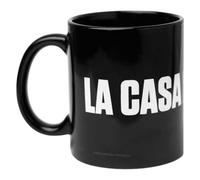 Mug Céramique 330 ml avec Logo La Casa de Papel Compatible Micro-ondes Noir