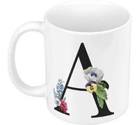Mug céramique A anna adèle ambre lettre Blanc G