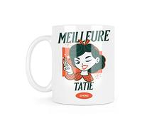 Mug céramique à message - Cadeau famille - Meilleure Tatie du monde - ref4668 - France