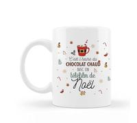 Mug céramique - C'est l'heure du chocolat chaud et avec un téléfilm de Noël, tasse spéciale noël