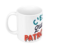 Mug Céramique C'est qui la Patronne ? Boss Cheffe Humour Maman