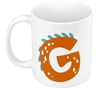Mug céramique G gabriel gael lettre prénom Blanc G
