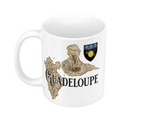 Mug Céramique Guadeloupe 971 Département Ile Carte Ancienne Rare