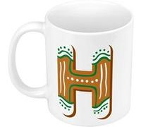Mug céramique H hugo héloise lettre Blanc G