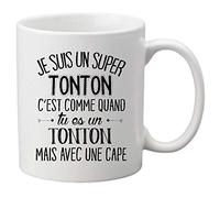 Mug céramique imprimé citation Je suis un super tonton ref 2054