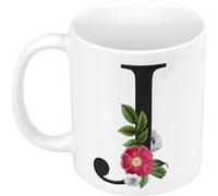 Mug céramique J jade julie julia jeanne Blanc G