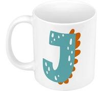 Mug céramique J juliette julien lettre Blanc G