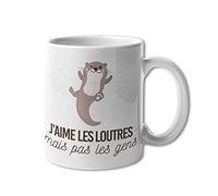 Mug céramique - J'aime les loutres mais pas les gens