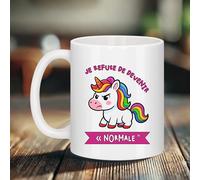 Mug céramique "Je refuse de devenir normale" - Bruhle Créations