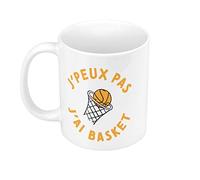 Mug Céramique J'Peux Pas J'ai Basket Sport Basketball Panier