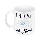 Mug Céramique J'Peux Pas J'ai Tricot Laine Mode Vetement