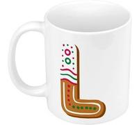 Mug céramique L lena leo lucas lettre Blanc G