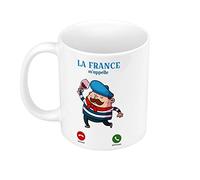 Mug Céramique La France M'Appelle Cliché Vin Béret Humour