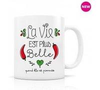 Mug céramique « La vie est plus belle quand elle est pimentée » G