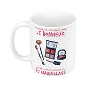 Mug Céramique Maquillage - L'argent ne Fait Pas le Bonheur