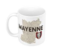 Mug Céramique Mayenne 53 Departement Laval Carte Ancienne Pays de Loire