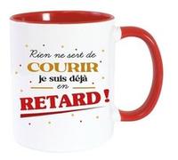 mug céramique paillettes déjà en retard 30 nérique cd10211