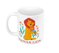 Mug Céramique Reine Maman Lion Dessin Illustration Savane